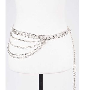 Crystal Accent Layer Chain Belt
